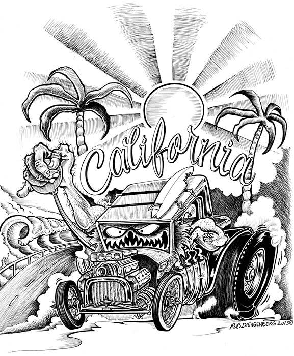 California - Men's T-Shirt Graphic Tee