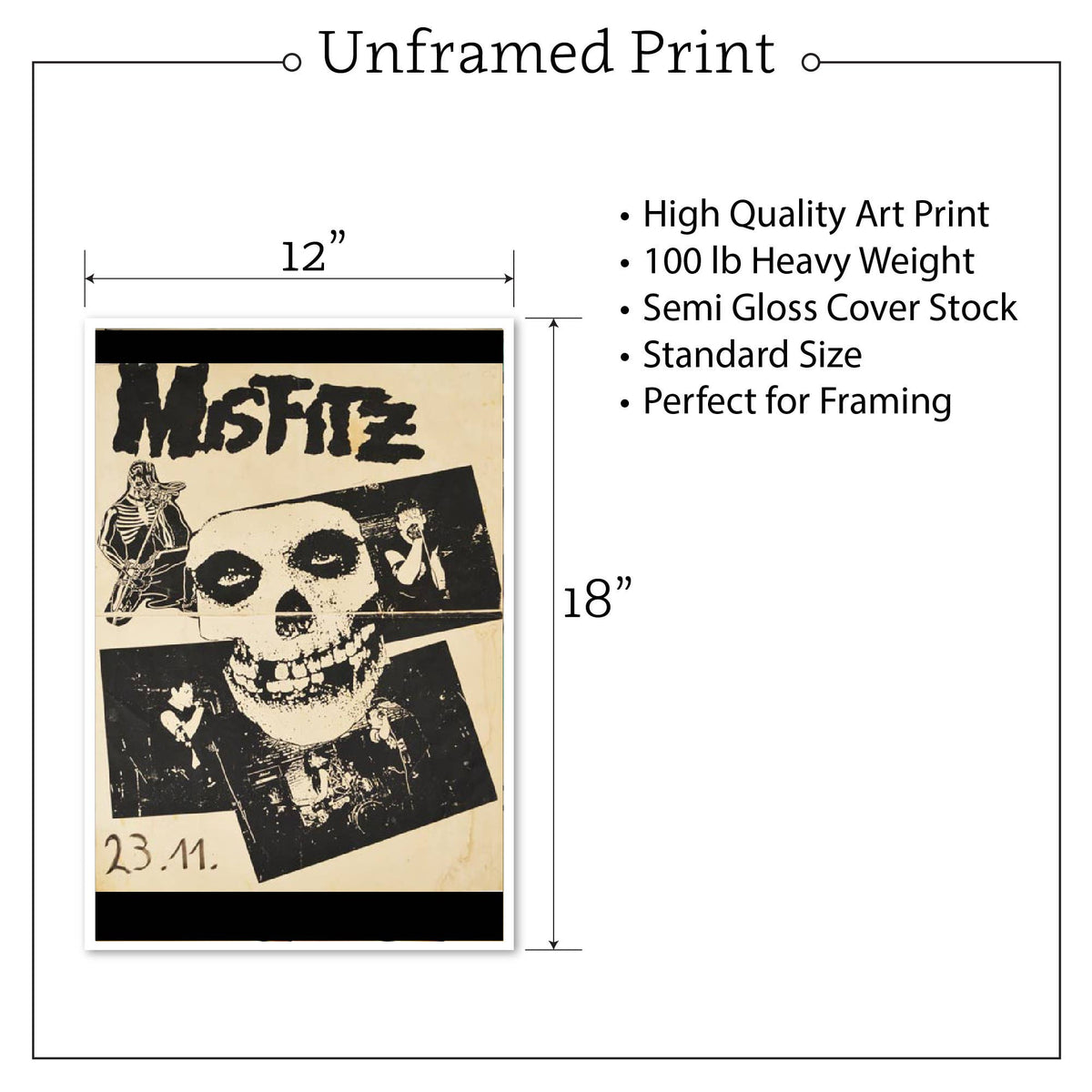 Misfitz - Concert Poster Art Print