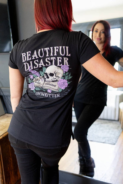 Unwritten V-Neck Strap Tee