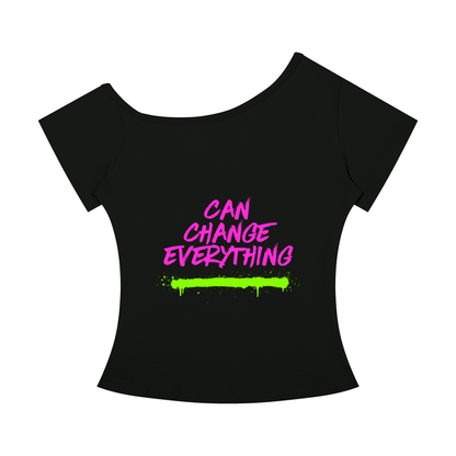 Women’s Off-the-Shoulder T-Shirt