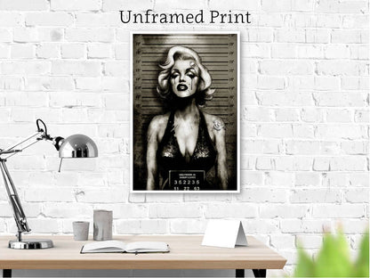 Monroe Mugshot - Art Print