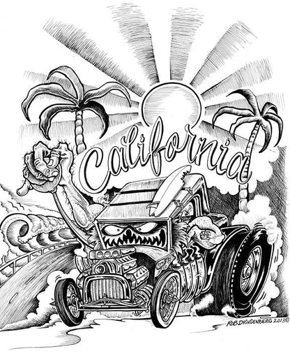 California - Men's T-Shirt Graphic Tee