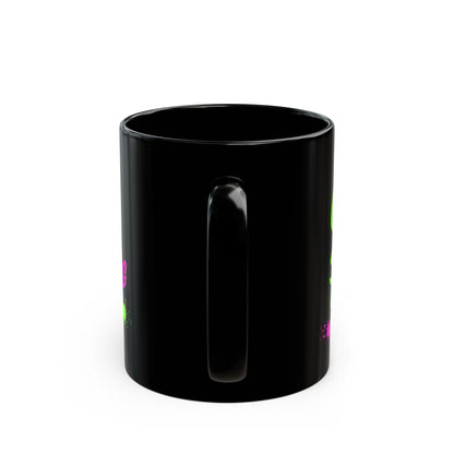 Black Motivational Mug — "One Call Can Change Everything" Neon Graffiti Coffee Cup (11oz & 15oz)