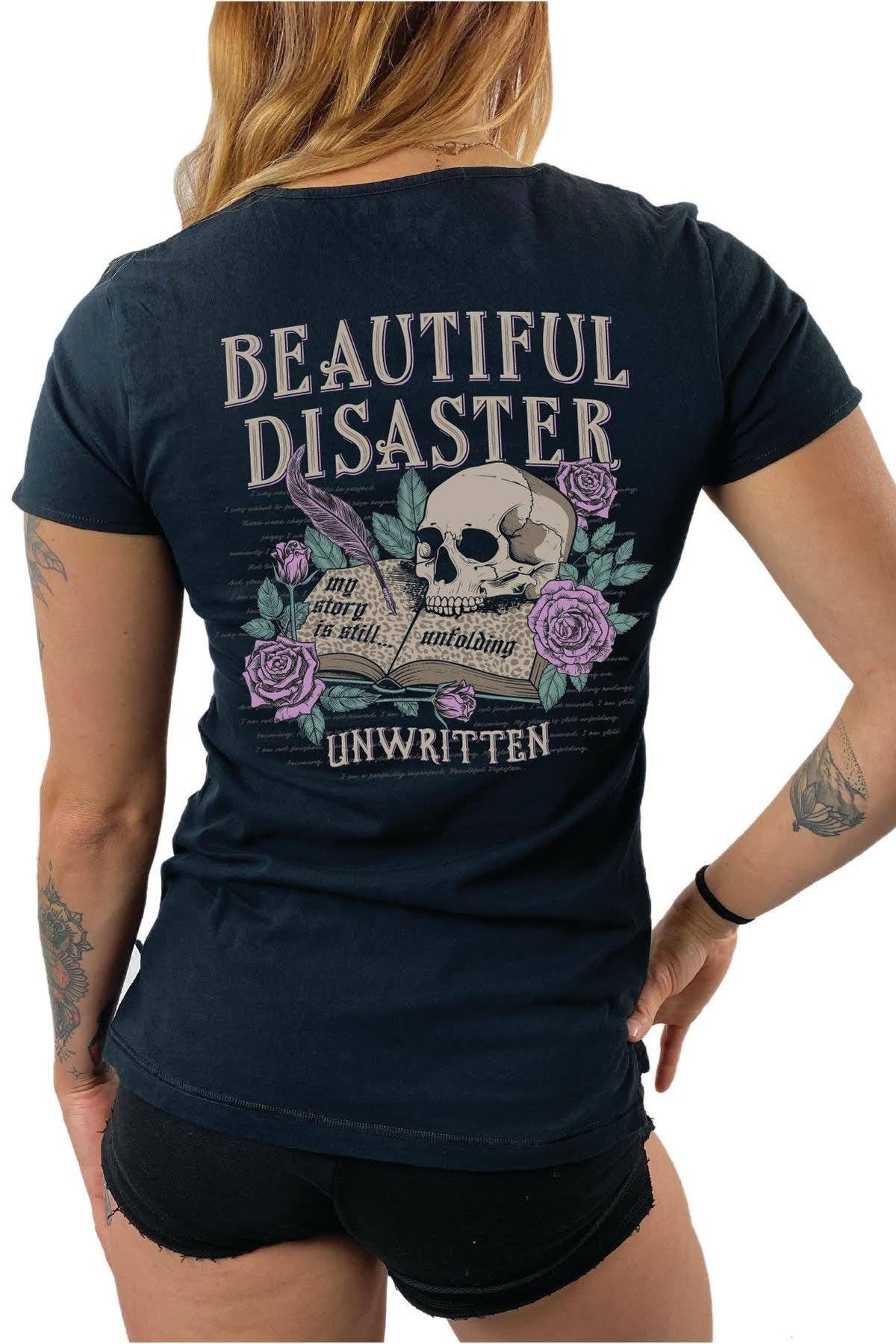 Unwritten V-Neck Strap Tee