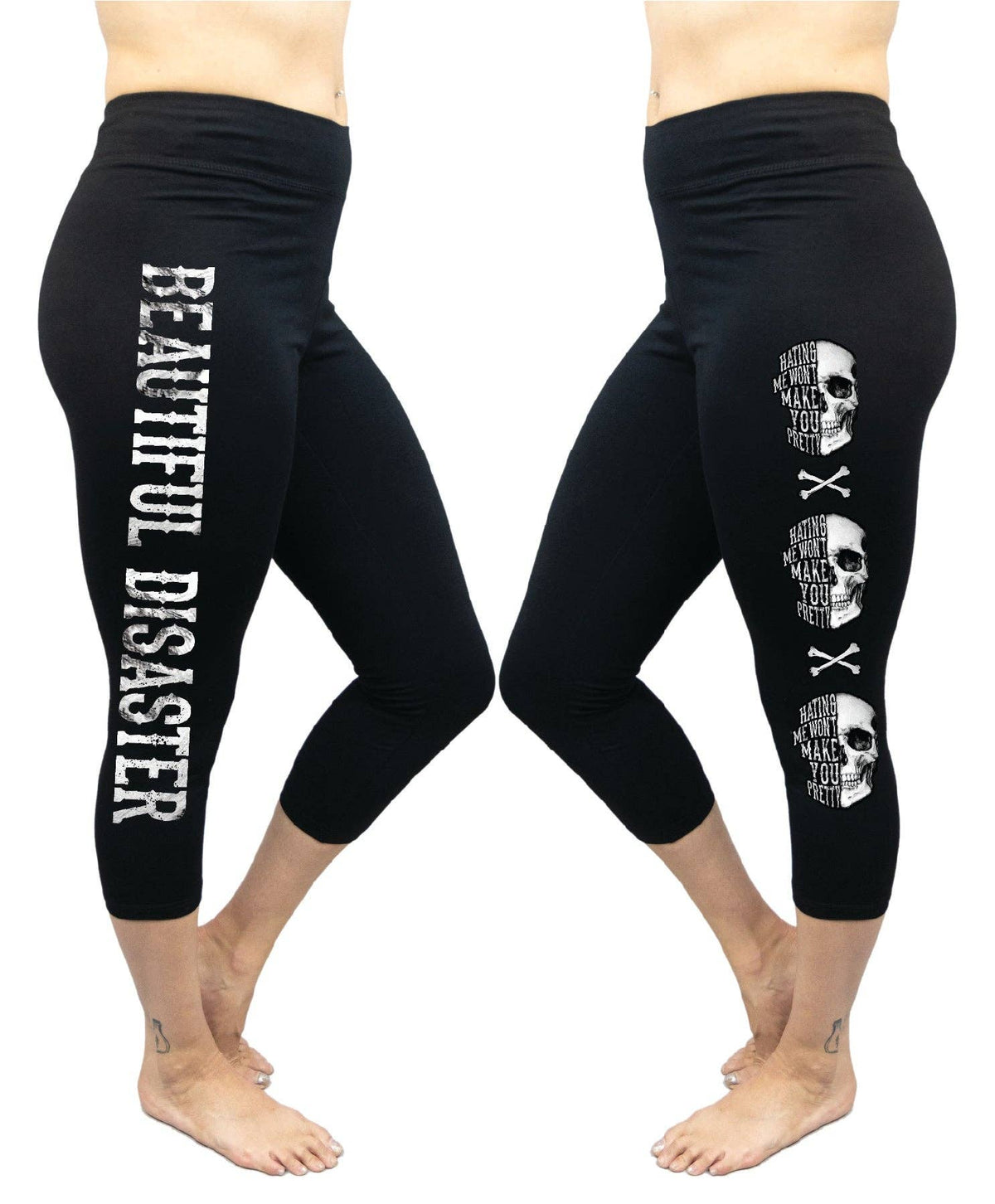 Hating Me Capri Leggings