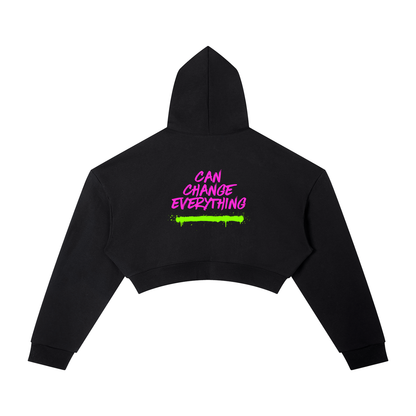 "One Pill" Essential Cropped Hoodie
