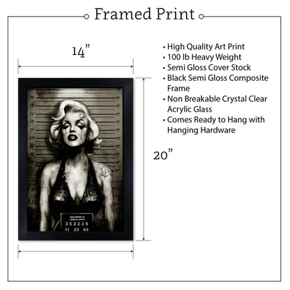 Monroe Mugshot - Art Print