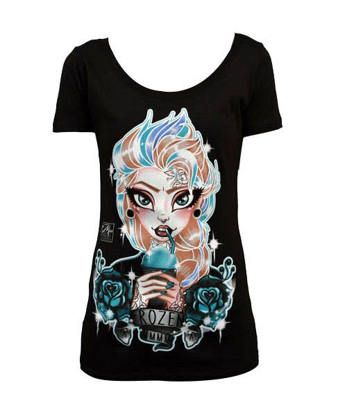 Frozen - Women's Scoop Neck Graphic  T-Shirt