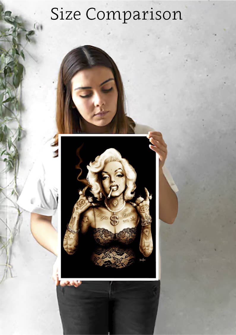 Gangsta Marilyn - Art Print