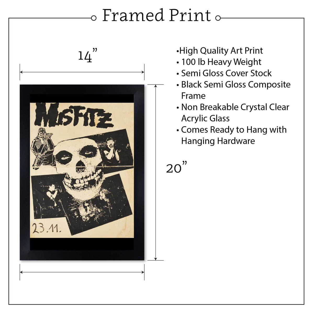 Misfitz - Concert Poster Art Print