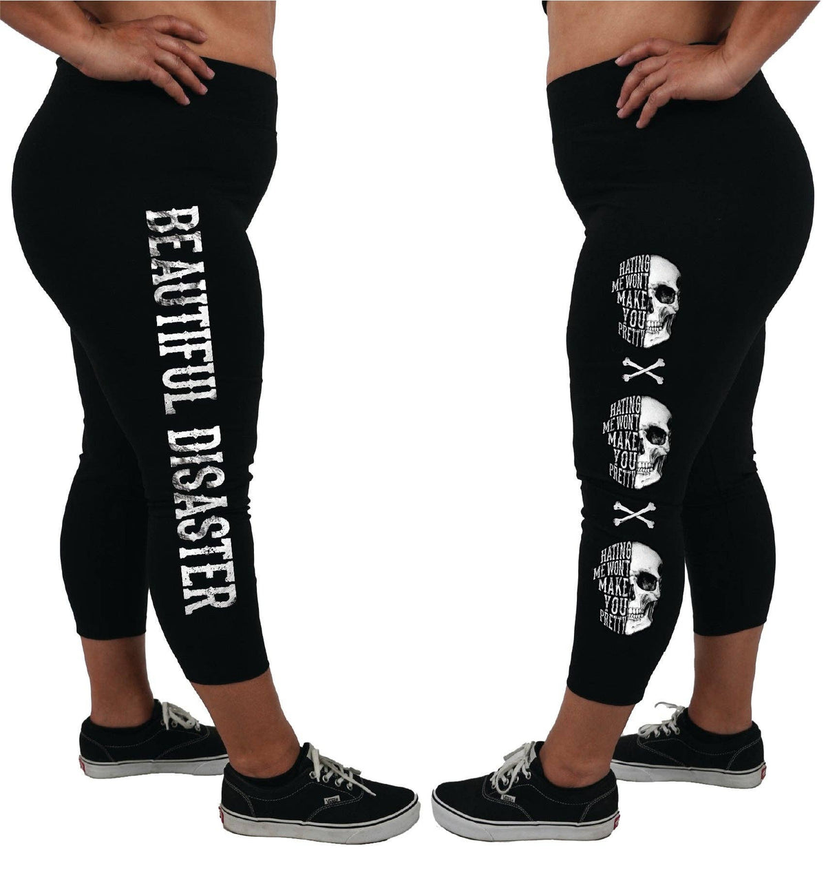 Hating Me Capri Leggings