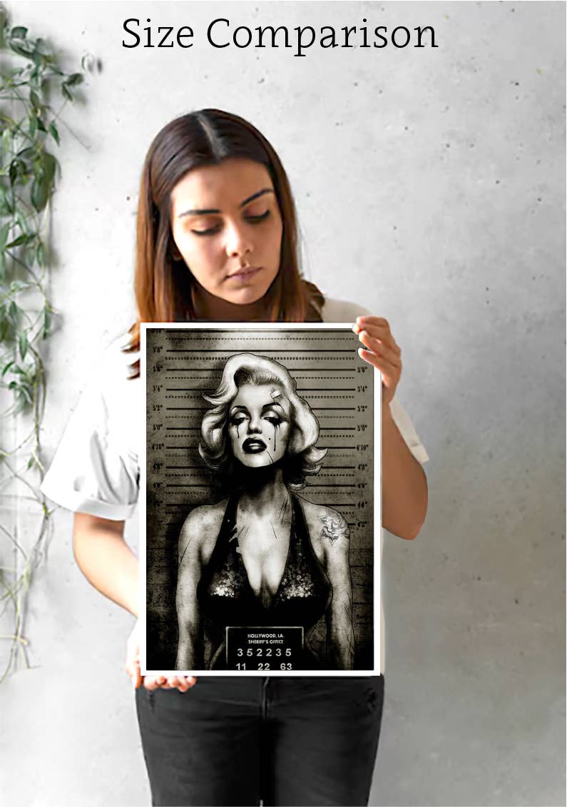 Monroe Mugshot - Art Print