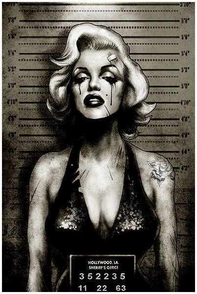 Monroe Mugshot - Art Print