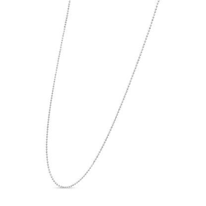 Sterling Silver 0.7mm Slim & Dainty Ball Bead Chain Necklace