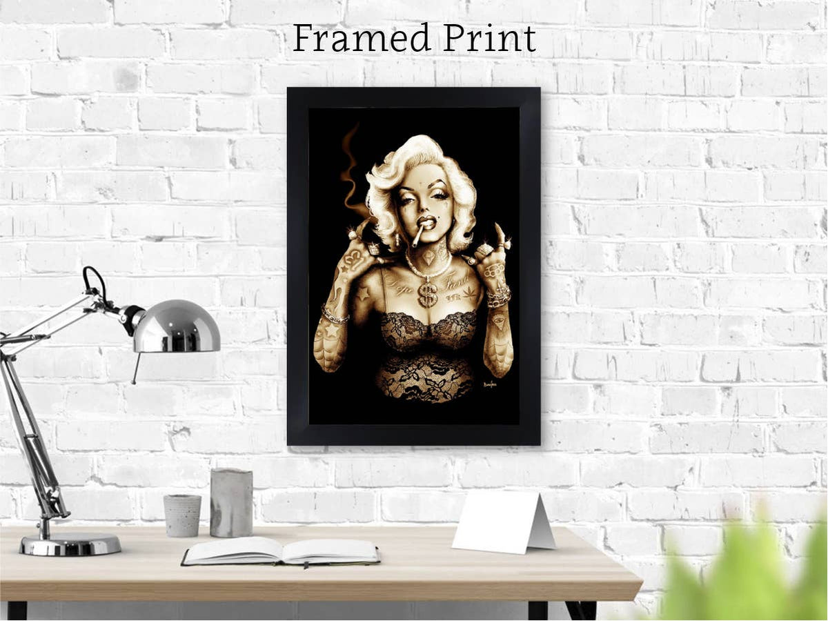 Gangsta Marilyn - Art Print