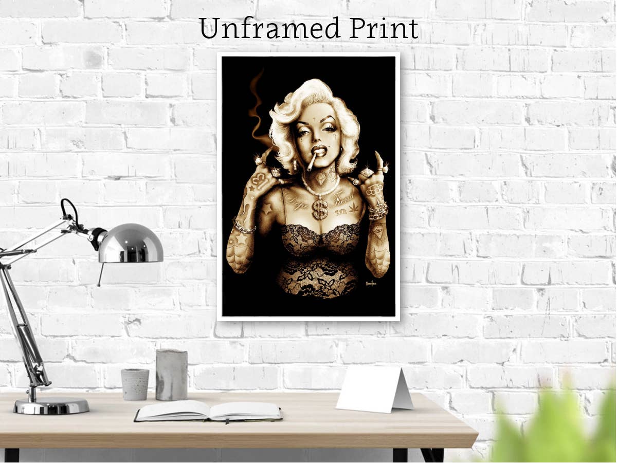 Gangsta Marilyn - Art Print